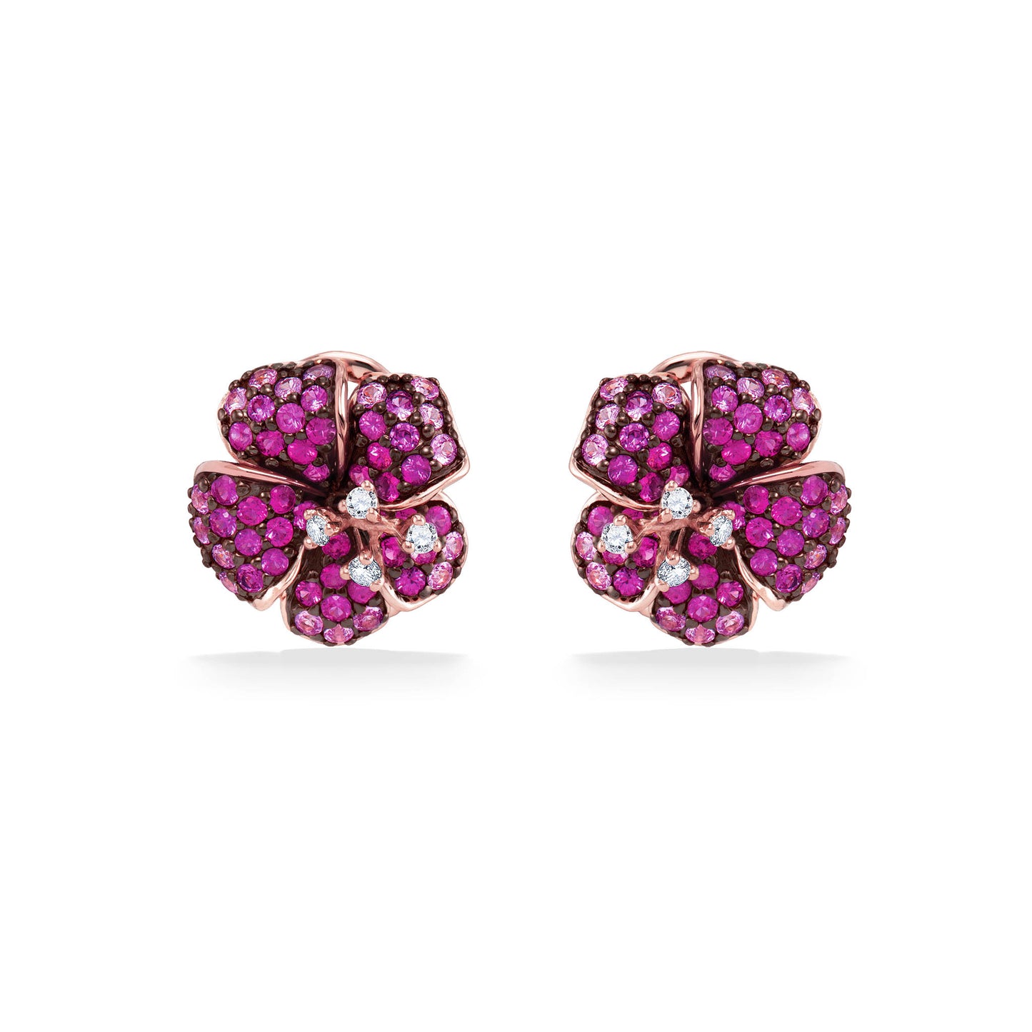 767548 - 14K Rose Gold - Le Vian Aloha Collection Hibiscus Earrings