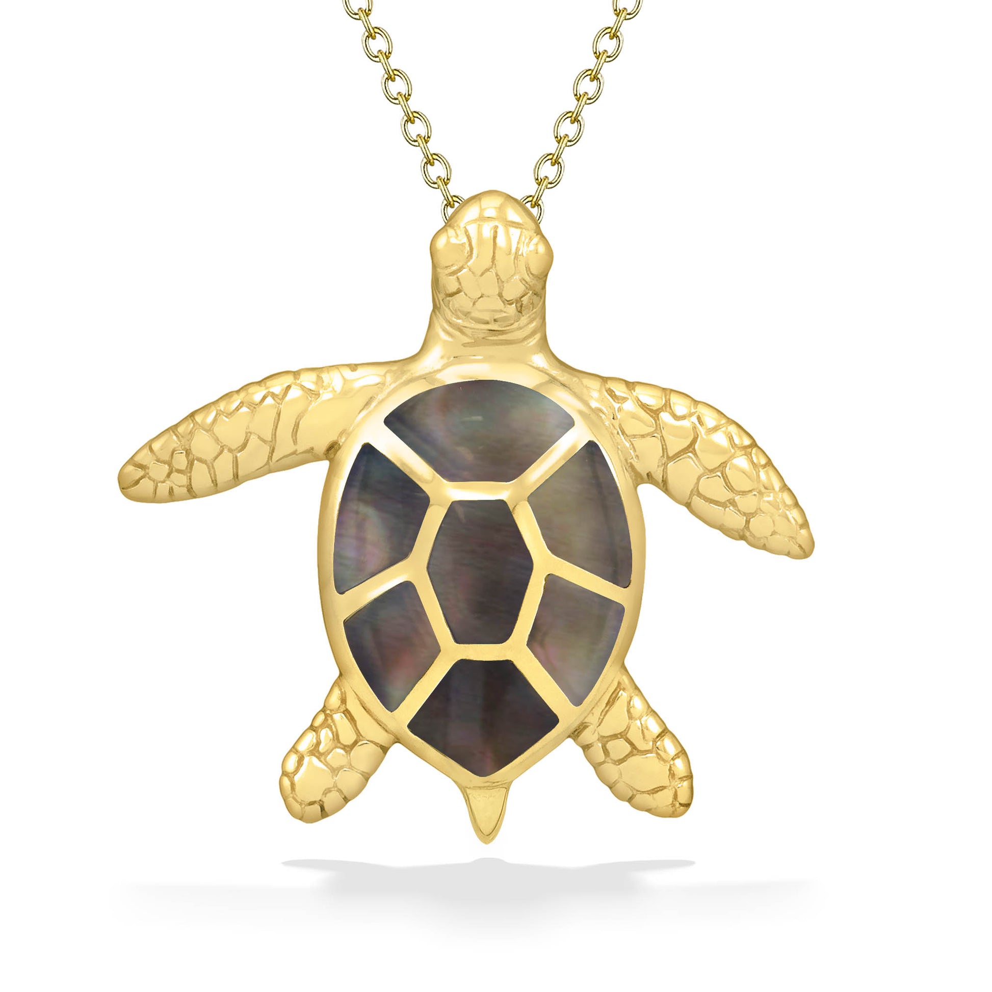 869485 - 14K Yellow Gold - Kabana Sea Turtle Pendant