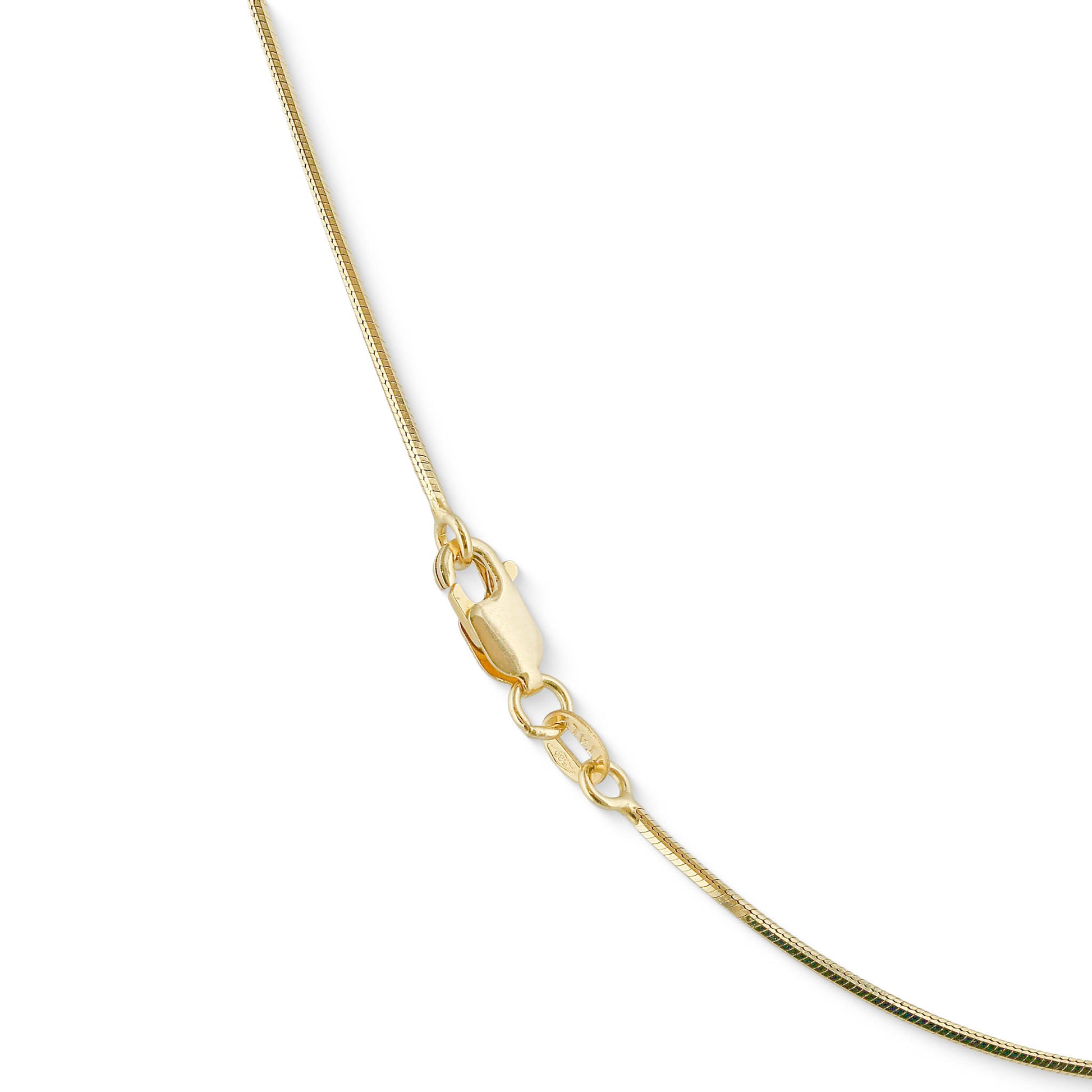 760222 - 14K Yellow Gold - 16" Diamond Cut Snake Chain, 1.2mm