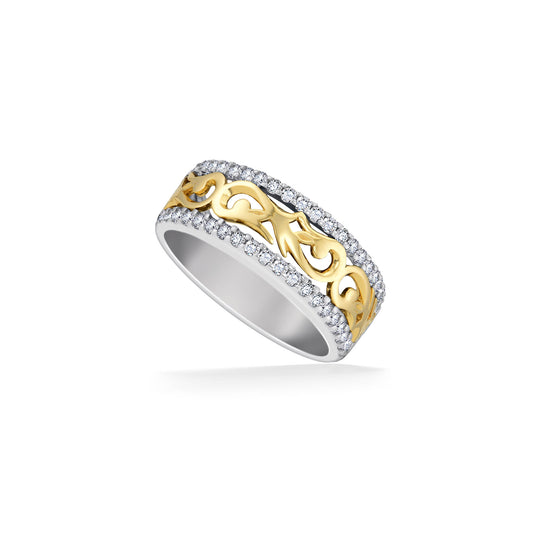 60995 - 14K White Gold and 14K Yellow Gold - Nalani Ring