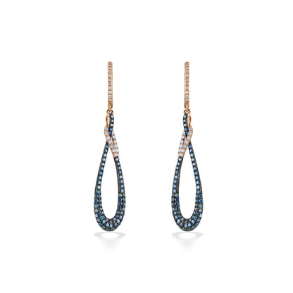 770203 - 14K Rose Gold - Effy Bella Bleu Earrings