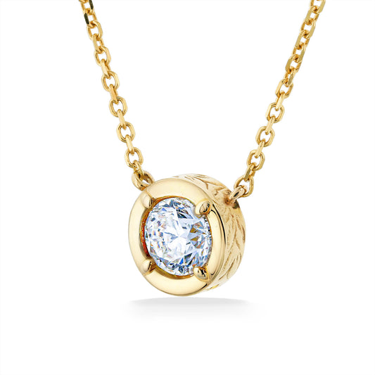 41953 - 14K Yellow Gold - Maile Scroll Necklace
