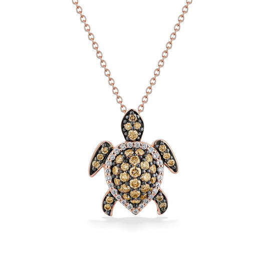 770299 - 14K Rose Gold - Le Vian Aloha Collection Sea Turtle Pendant