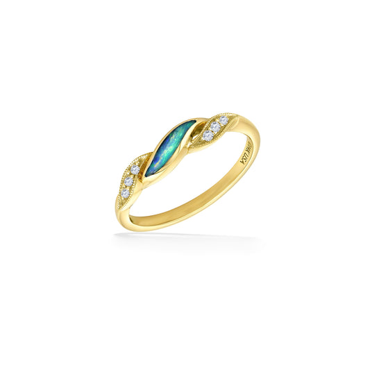 759283 - 14K Yellow Gold - Kabana Opal Ring