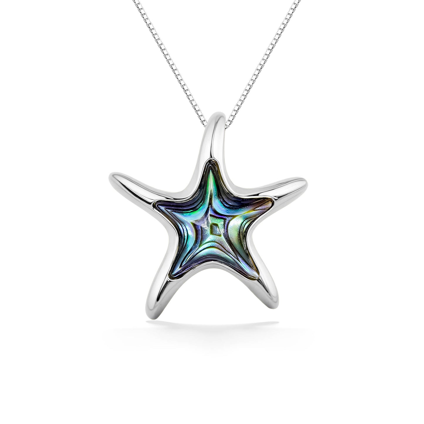 43252 - 14K White Gold - Starfish Pendant