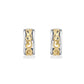 47553 - 14K Yellow Gold and Sterling Silver - Nalani Huggie Hoop Earings