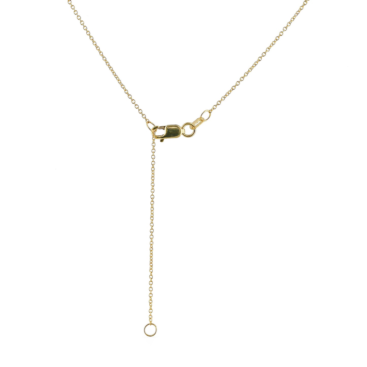 771394 - 14K Yellow Gold - 16" Adjustable Keiki Cable Chain, 0.8mm
