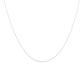 771787 - 14K White Gold - 16" Adjustable Keiki Cable Chain, 0.8mm