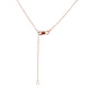 771788 - 14K Rose Gold - 16" Adjustable Keiki Cable Chain, 0.8mm