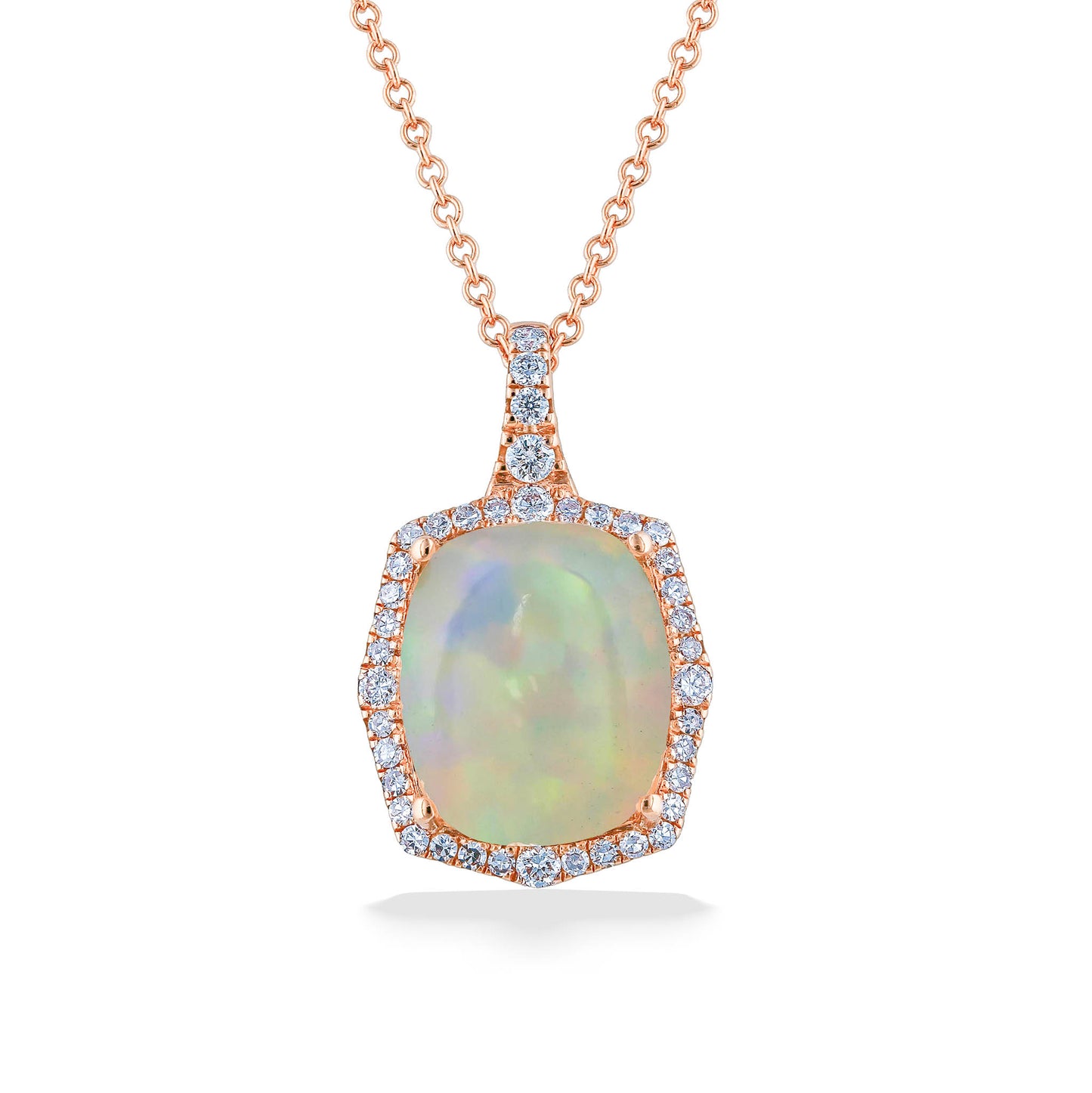 889595 - 14K Rose Gold - Effy Opal Pendant