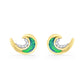 44278 - 14K Yellow Gold - Ocean Swell Opal Stud Earrings