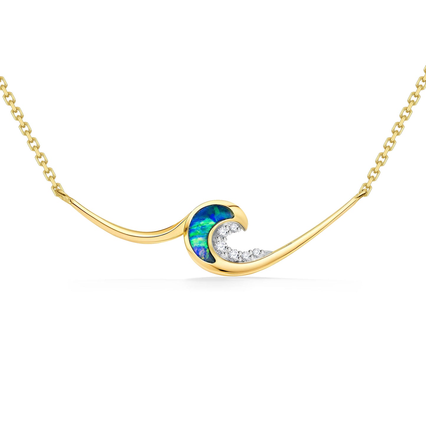 44228 - 14K Yellow Gold - Ocean Swell Necklace