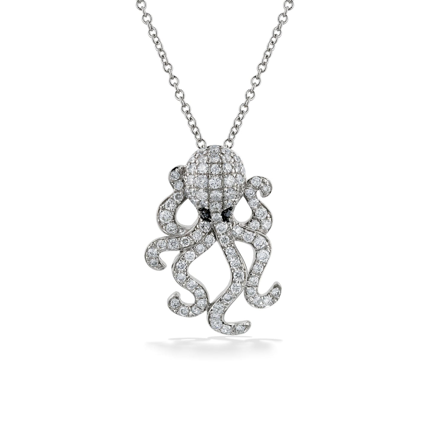 773035 - 14K White Gold - Effy Octopus Pendant