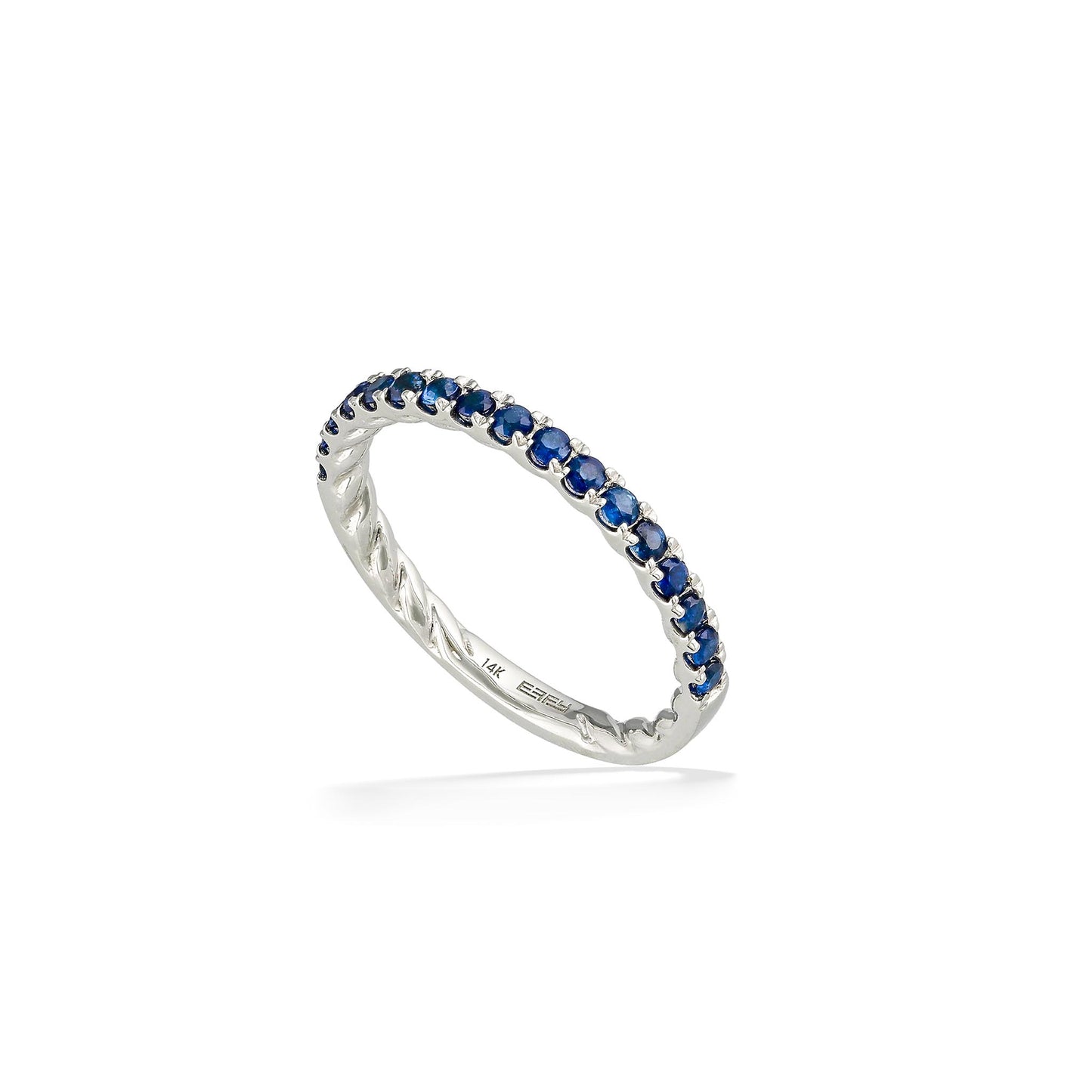 773037 - 14K White Gold - Effy Blue Sapphire Ring