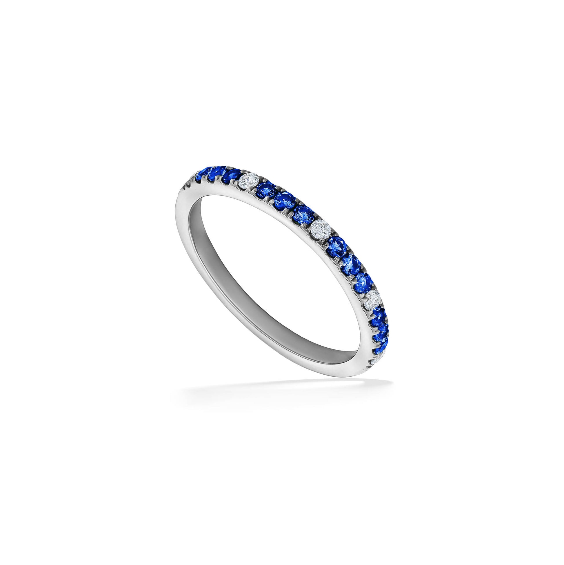 773039 - 14K White Gold - Effy Blue Sapphire and Diamond Ring