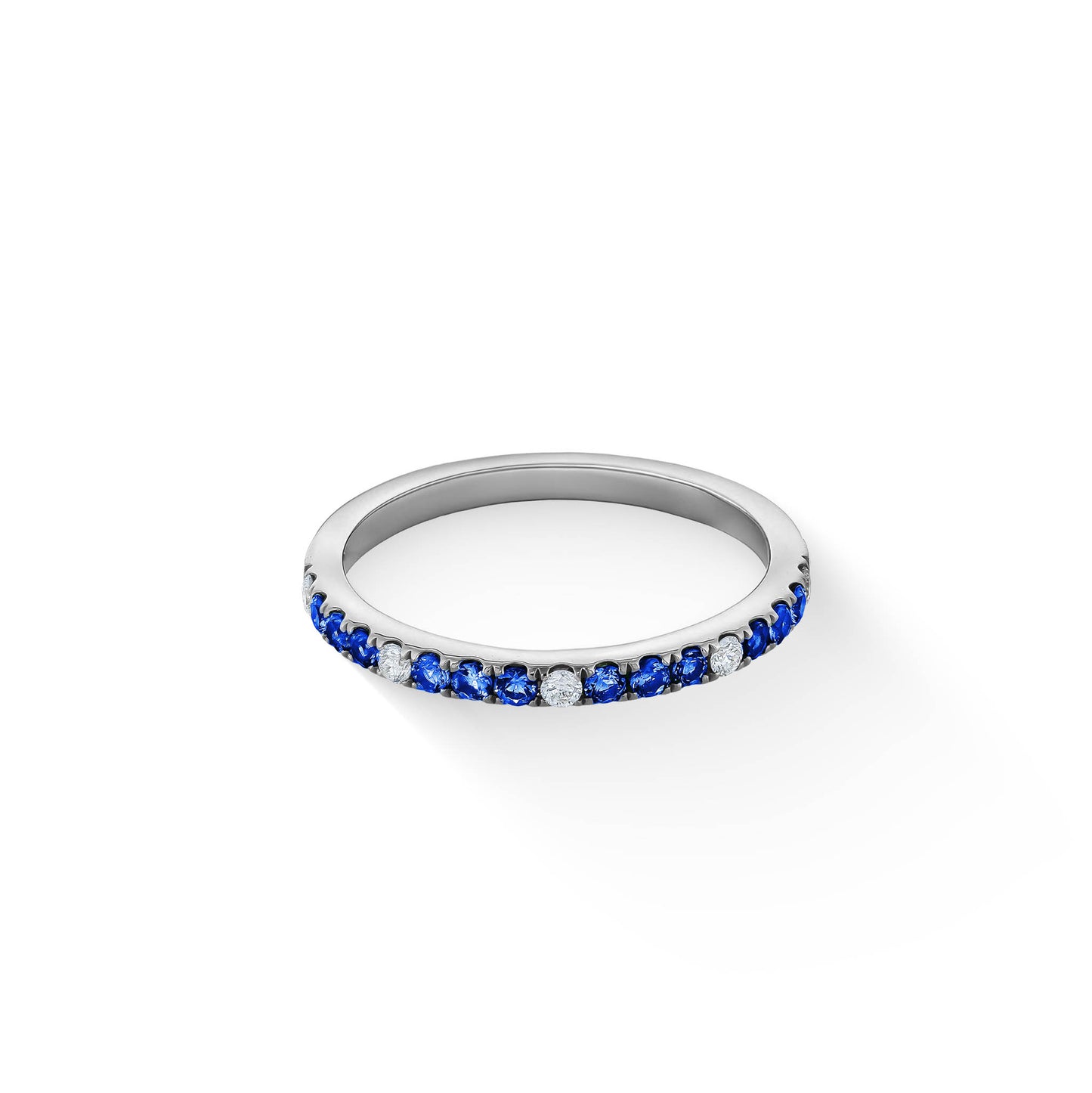 773039 - 14K White Gold - Effy Blue Sapphire and Diamond Ring