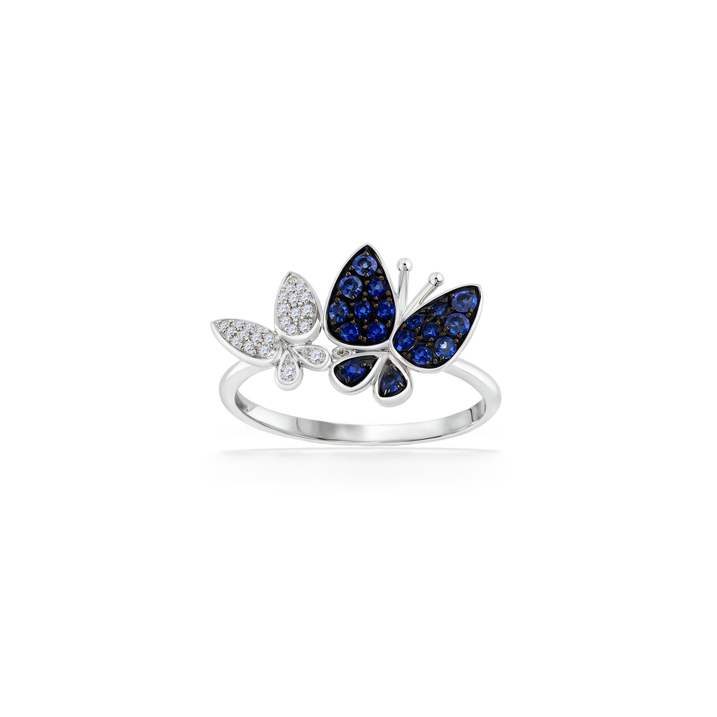 773041 - 14K White Gold - Effy Blue Sapphire Butterfly Ring