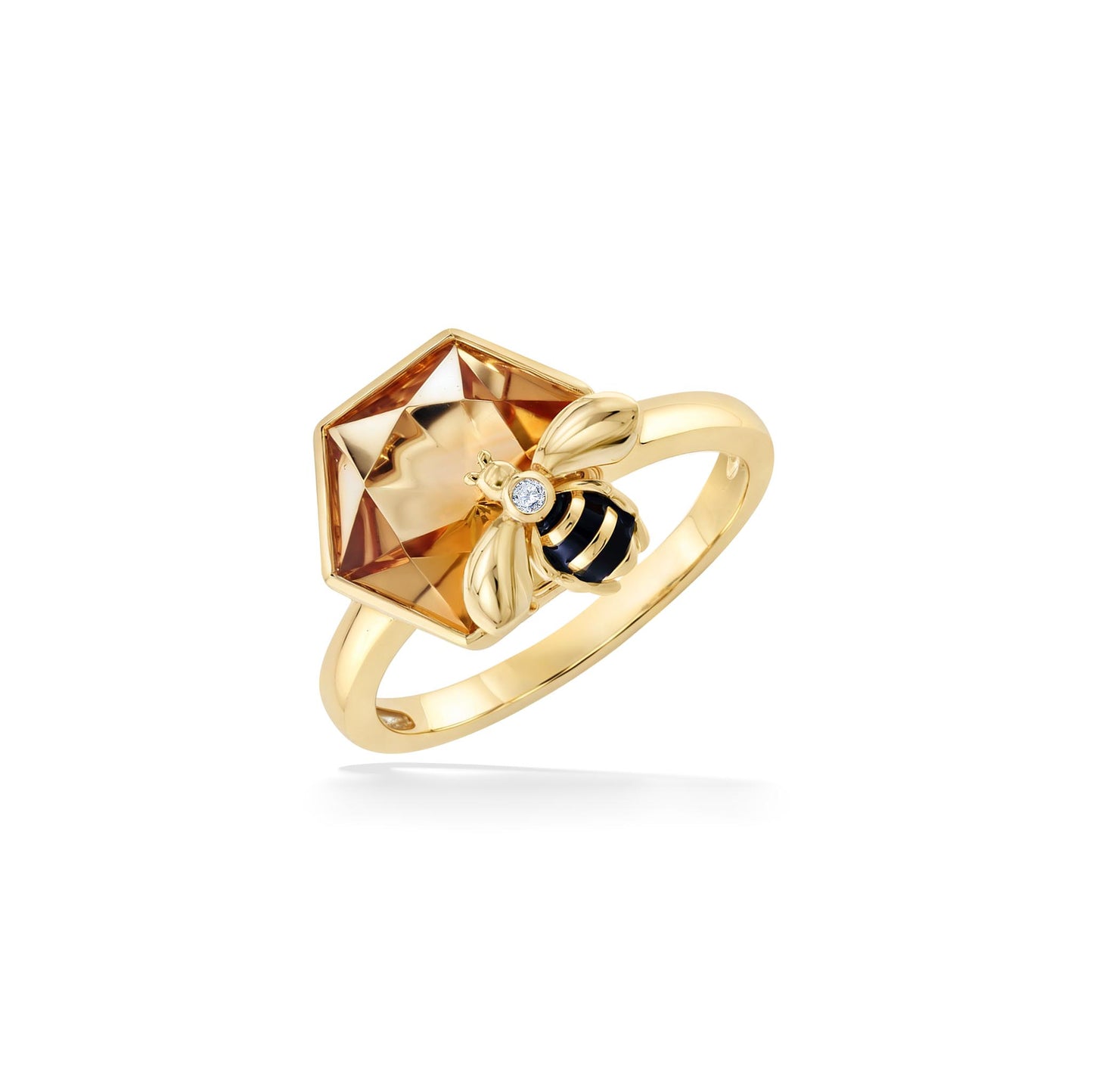 773094 - 14K Yellow Gold - Effy Honeybee Ring