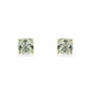 890998 - 14K Yellow Gold - Effy Checkerboard Prasiolite Stud Earrings