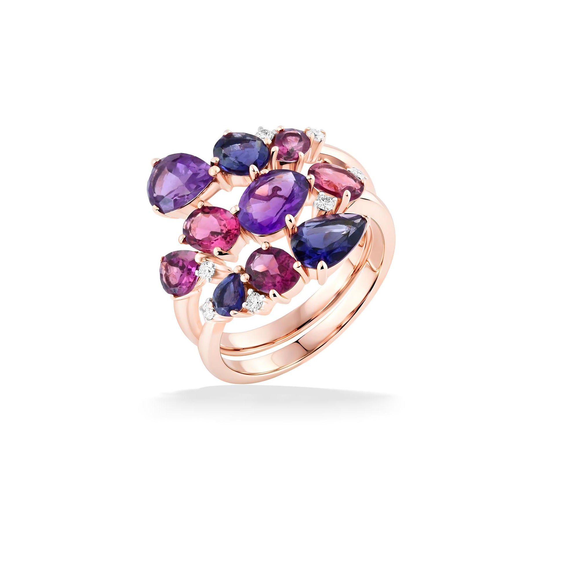 891053 - 14K Rose Gold - Effy Multi-Gemstone Wrap Ring