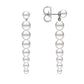 44538 - Sterling Silver - White Freshwater Pearl Duster Earrings