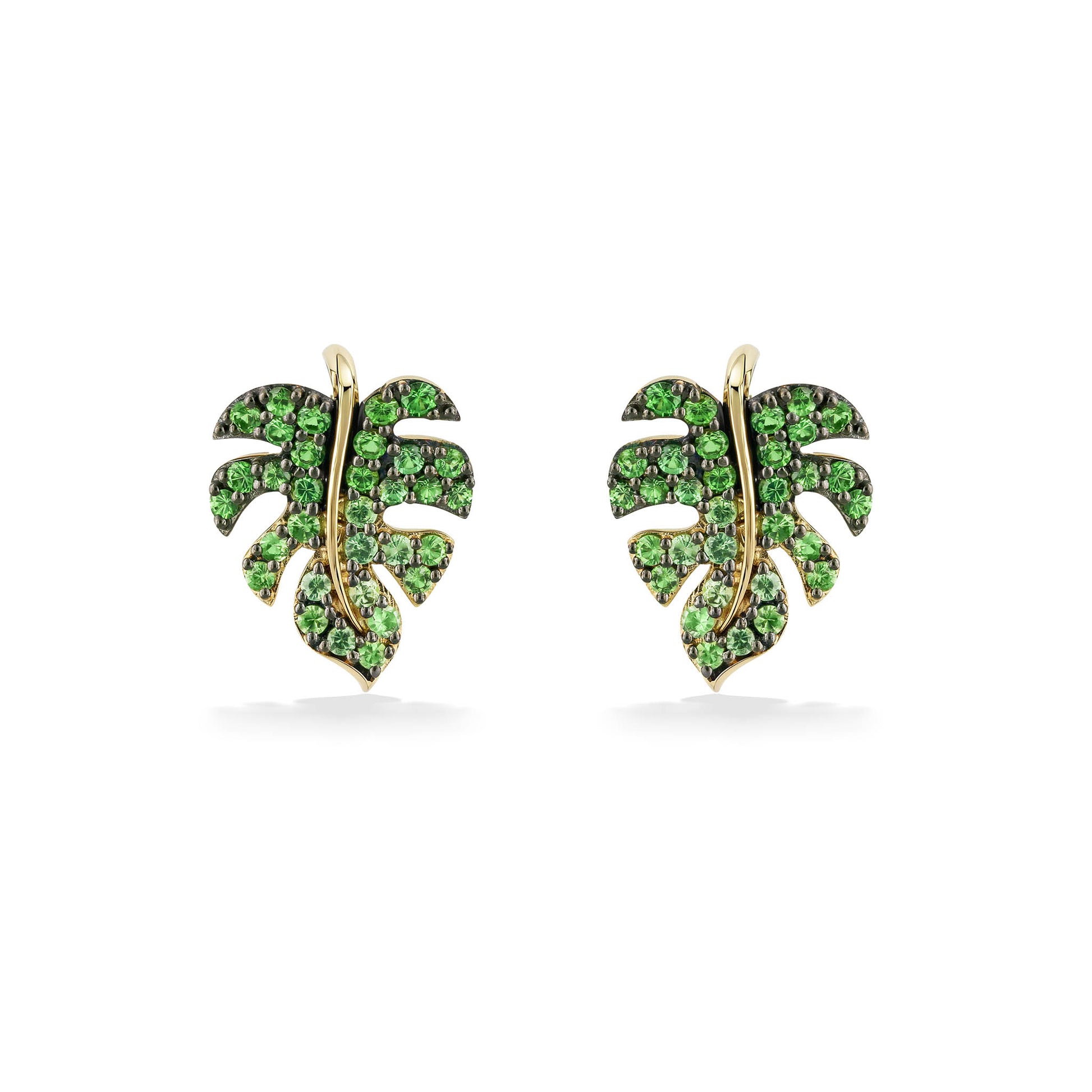 monstera earrings Honey Gold Le Vian Aloha Collection Monstera Stud Earrings