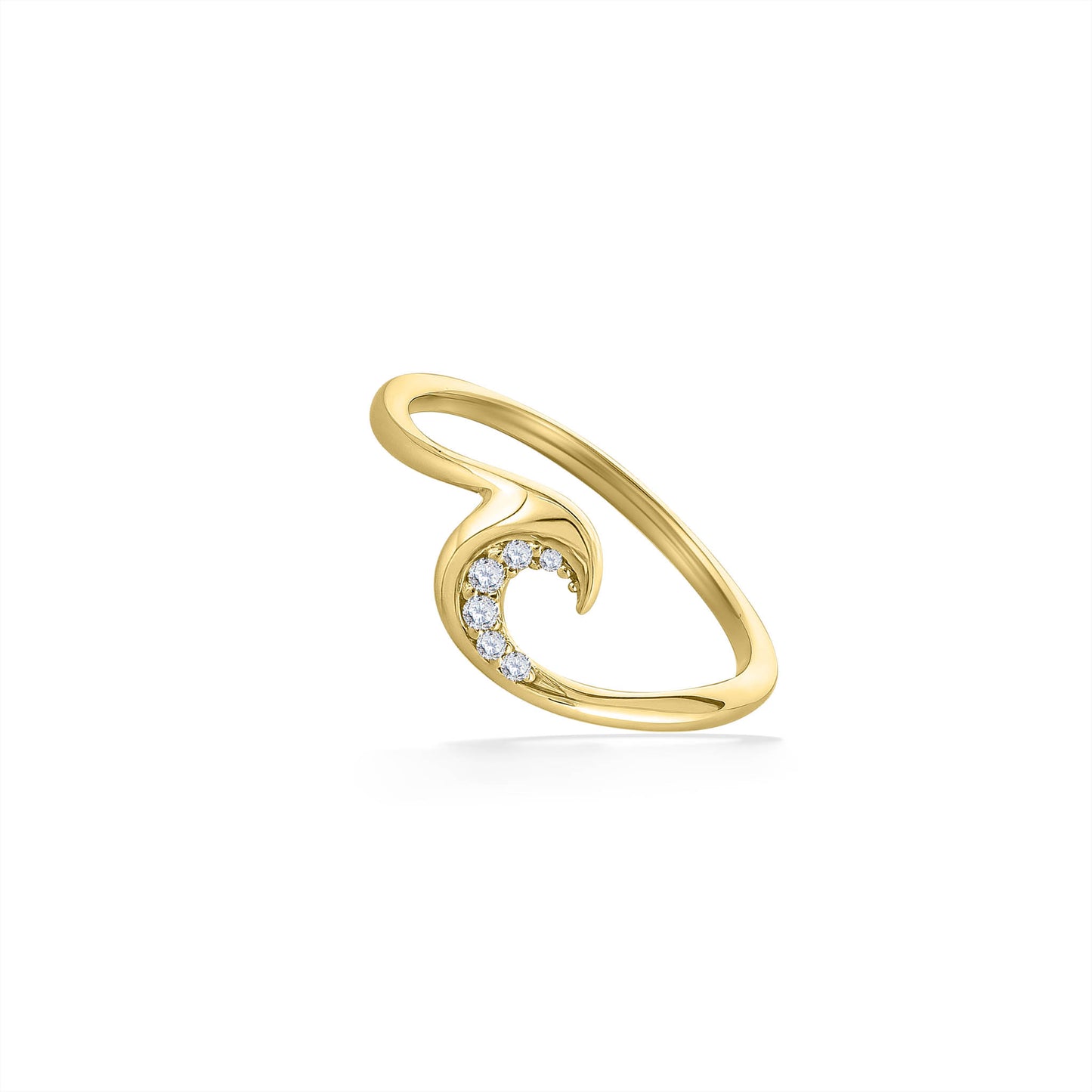 44631 - 14K Yellow Gold - Ocean Swell Ring