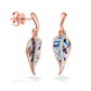 44710 - 14K Rose Gold - Maile Leaf Earrings