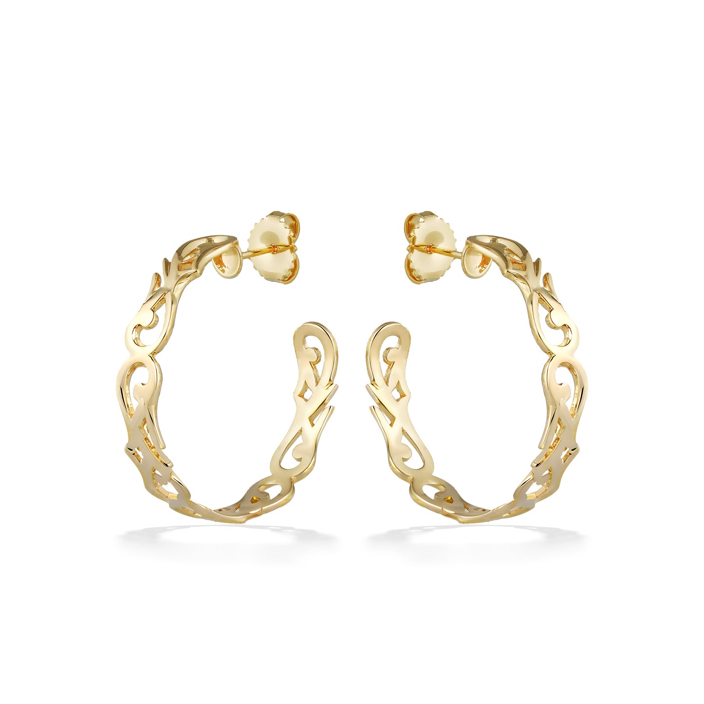 44715 - 14K Yellow Gold - Nalani Hoop Earrings