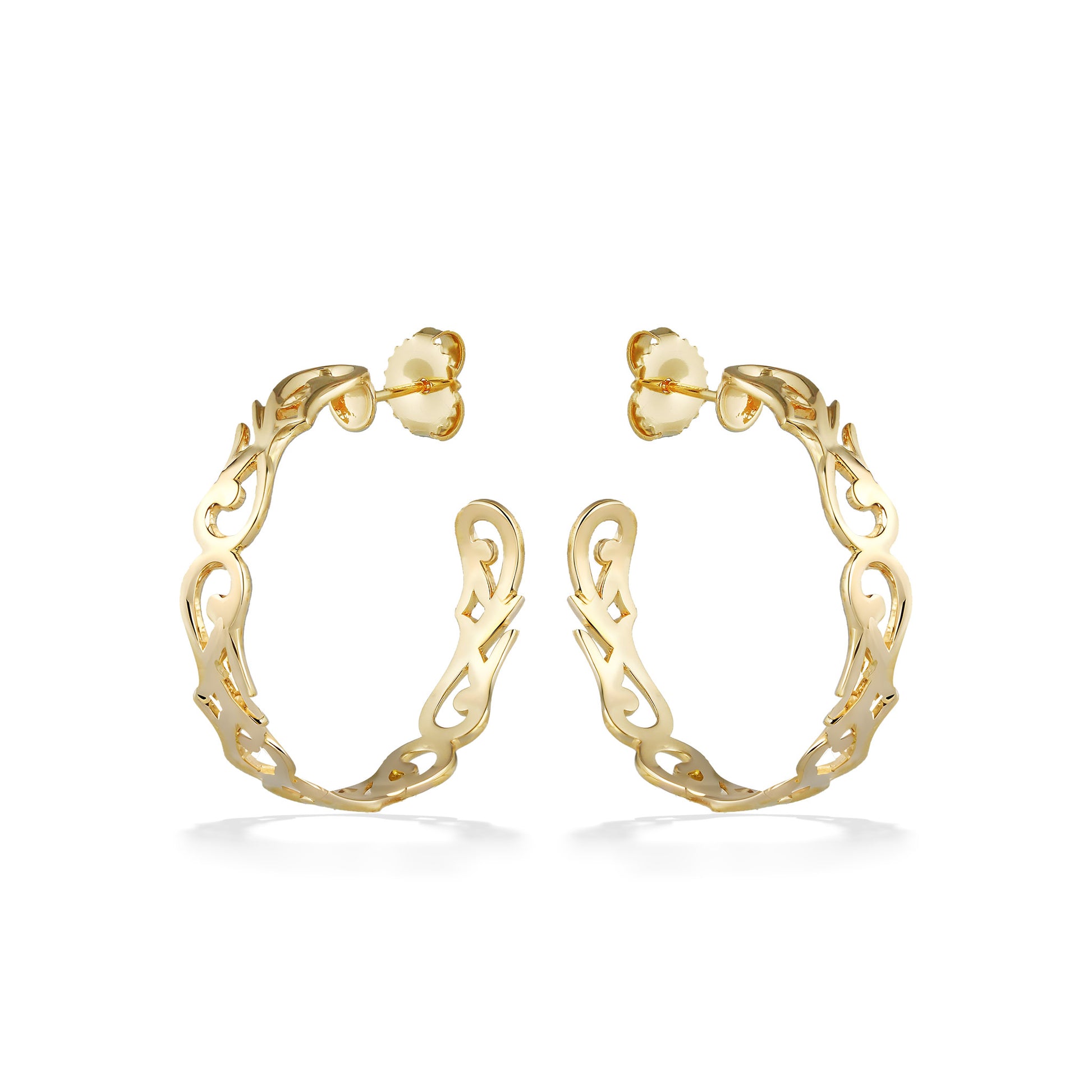 44715 - 14K Yellow Gold - Nalani Hoop Earrings