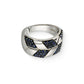 773270 - Sterling Silver - Effy Blue Sapphire Chevron Ring