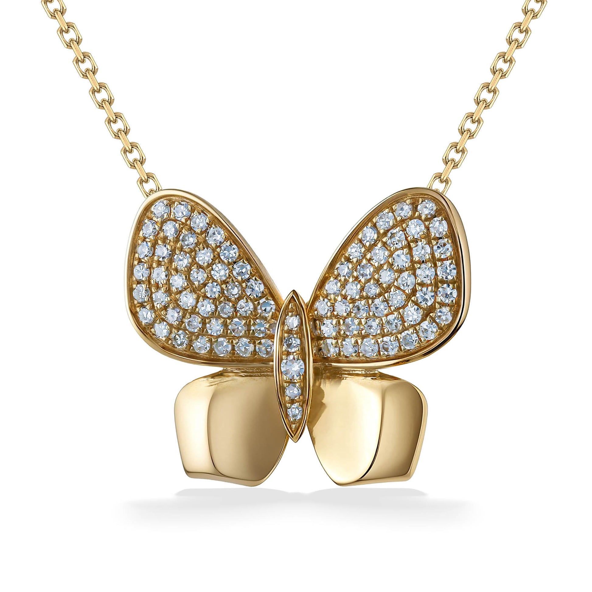 773319 - 14K Yellow Gold - Effy Butterfly  Necklace