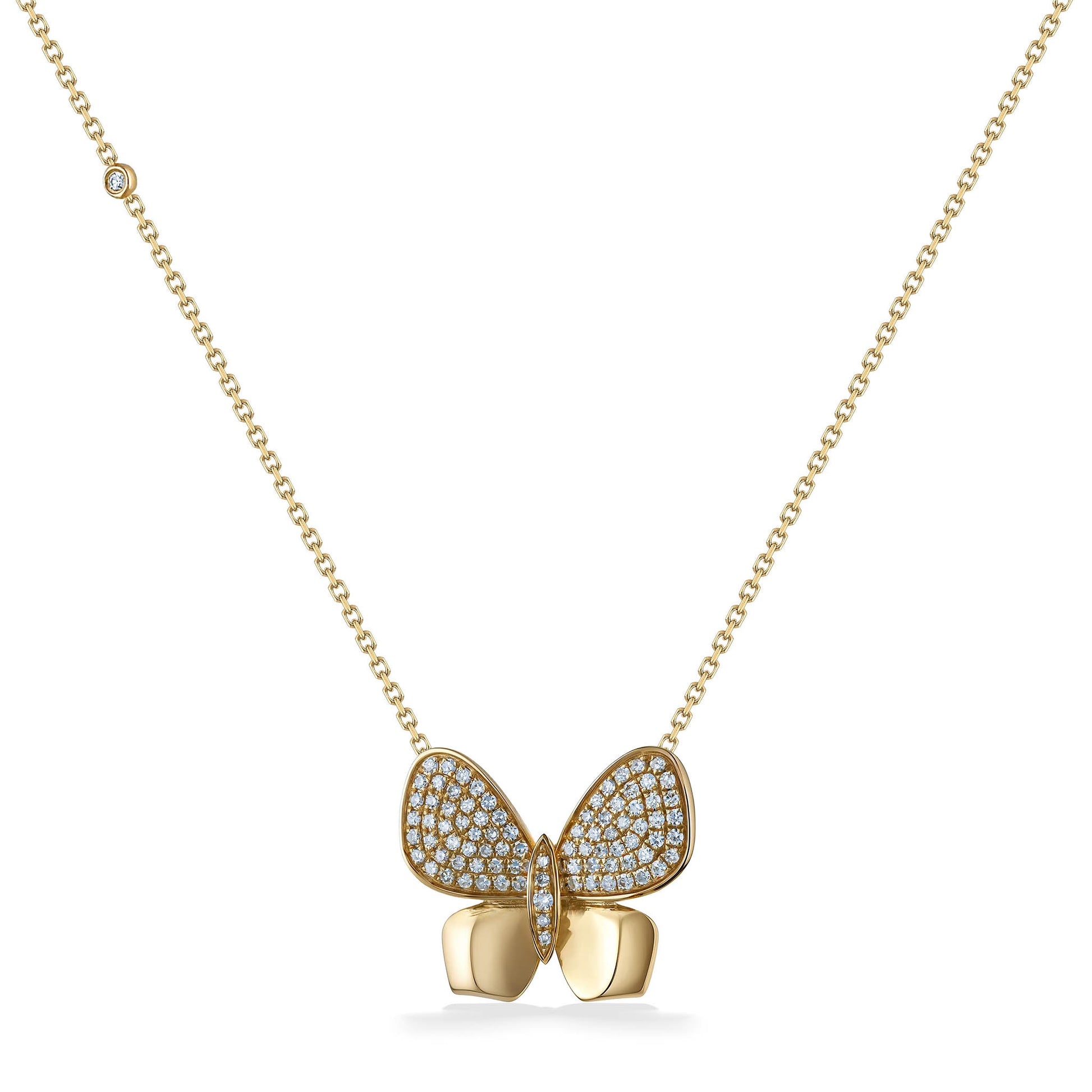 773319 - 14K Yellow Gold - Effy Butterfly  Necklace