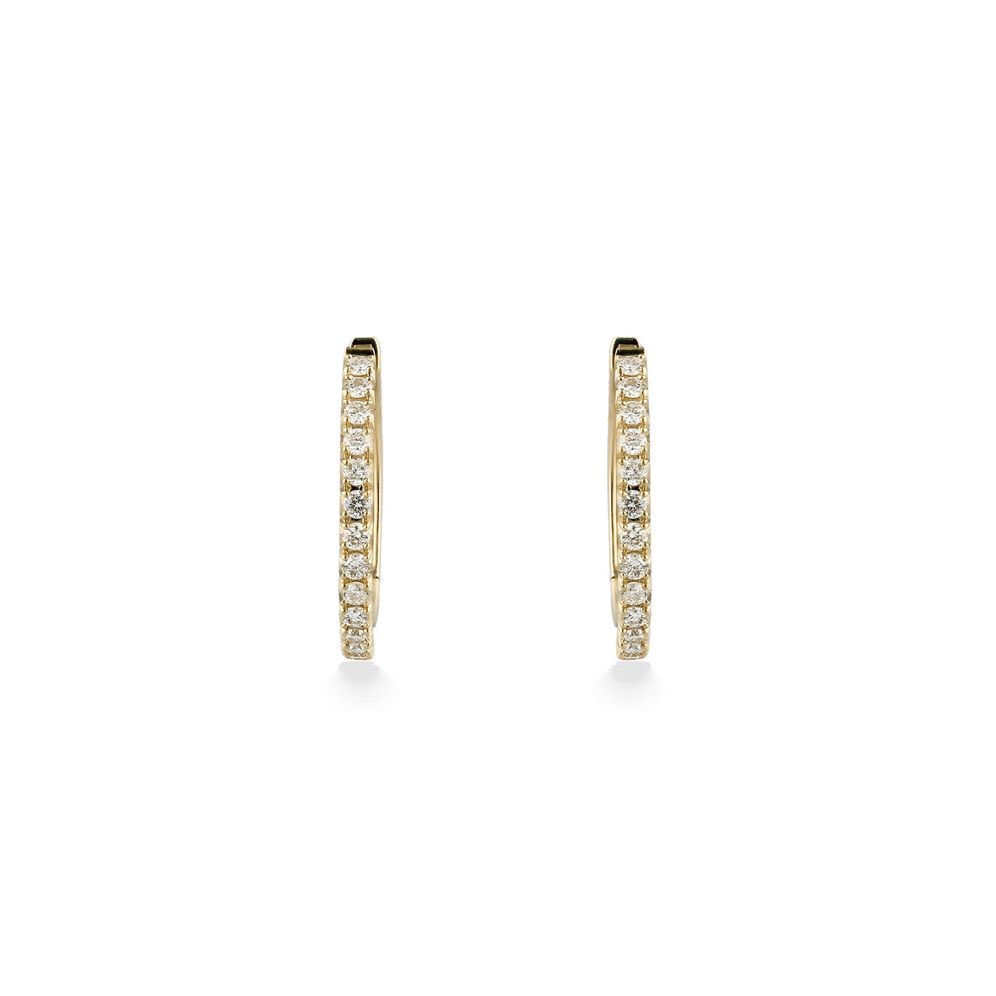 773323 - 14K Yellow Gold - Effy Diamond Endless Hoop Earrings