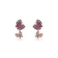 773331 - 14K Rose Gold - Effy Pink Sapphire Butterfly Drop Earrings