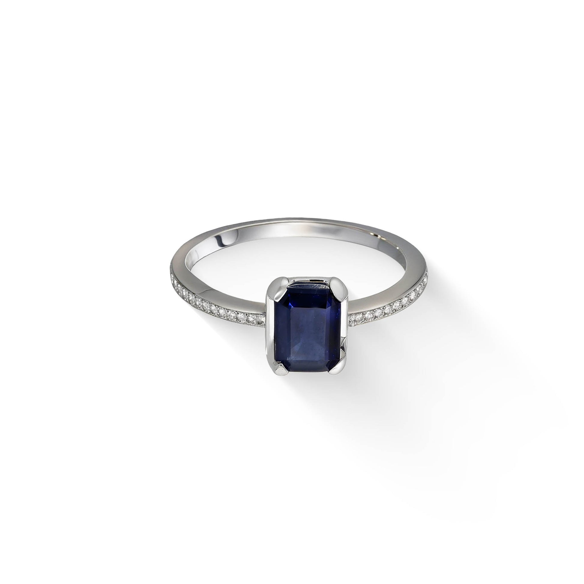 773337 - 14K White Gold - Effy Blue Sapphire Ring