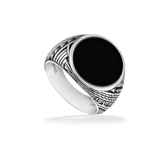 773386 - Sterling Silver - Effy Tribal Ring, Size 11