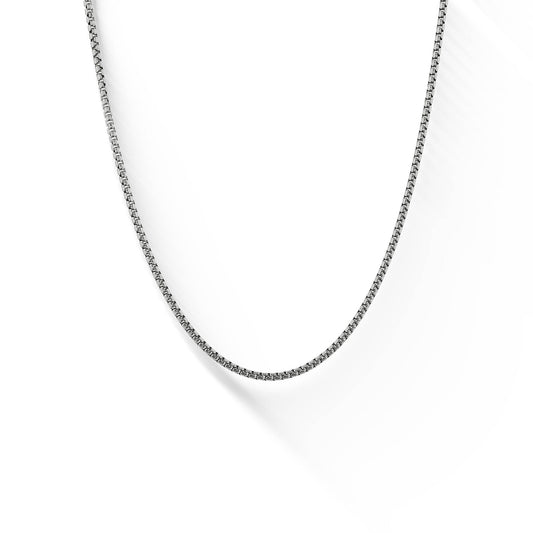 773525 - Sterling Silver - 18" Round Box Chain, 1.8mm