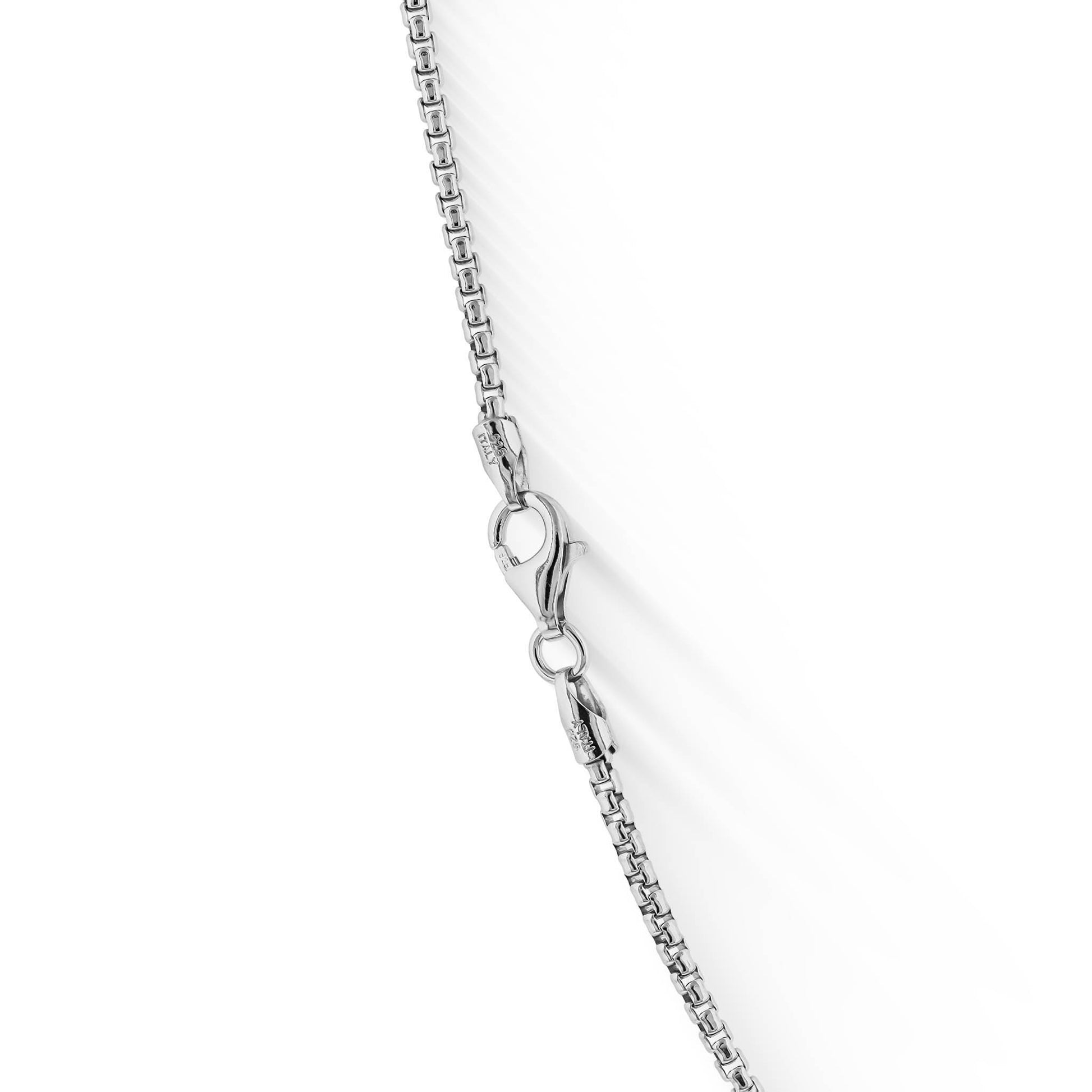 773525 - Sterling Silver - 18" Round Box Chain, 1.8mm