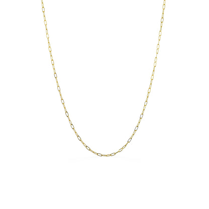 Sophisticated hammered piatto style 14k yellow gold chain necklace with polished finish. Item No. 774216