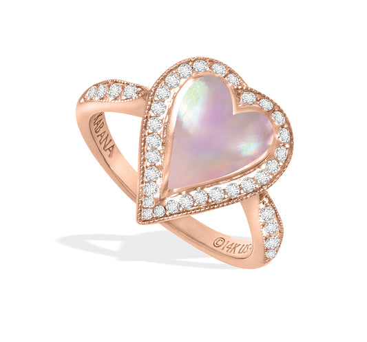 764975 - 14K Rose Gold - Kabana Heart Ring