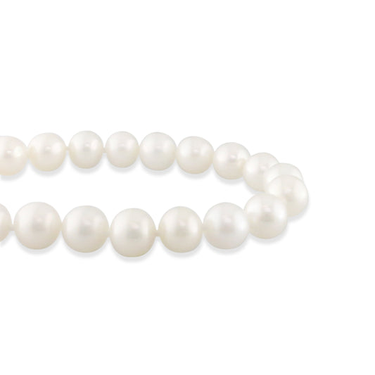 Elegant choker strand featuring lustrous white freshwater pearls measuring at 7.5–8mm. Item No. 766918