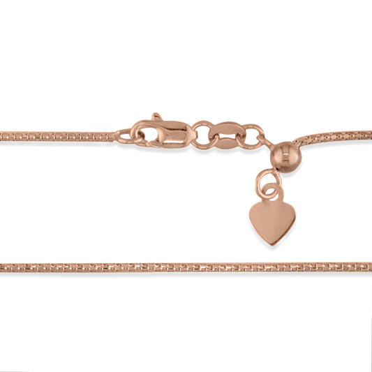 767320 - 14K Rose Gold - Adjustable Popcorn Chain