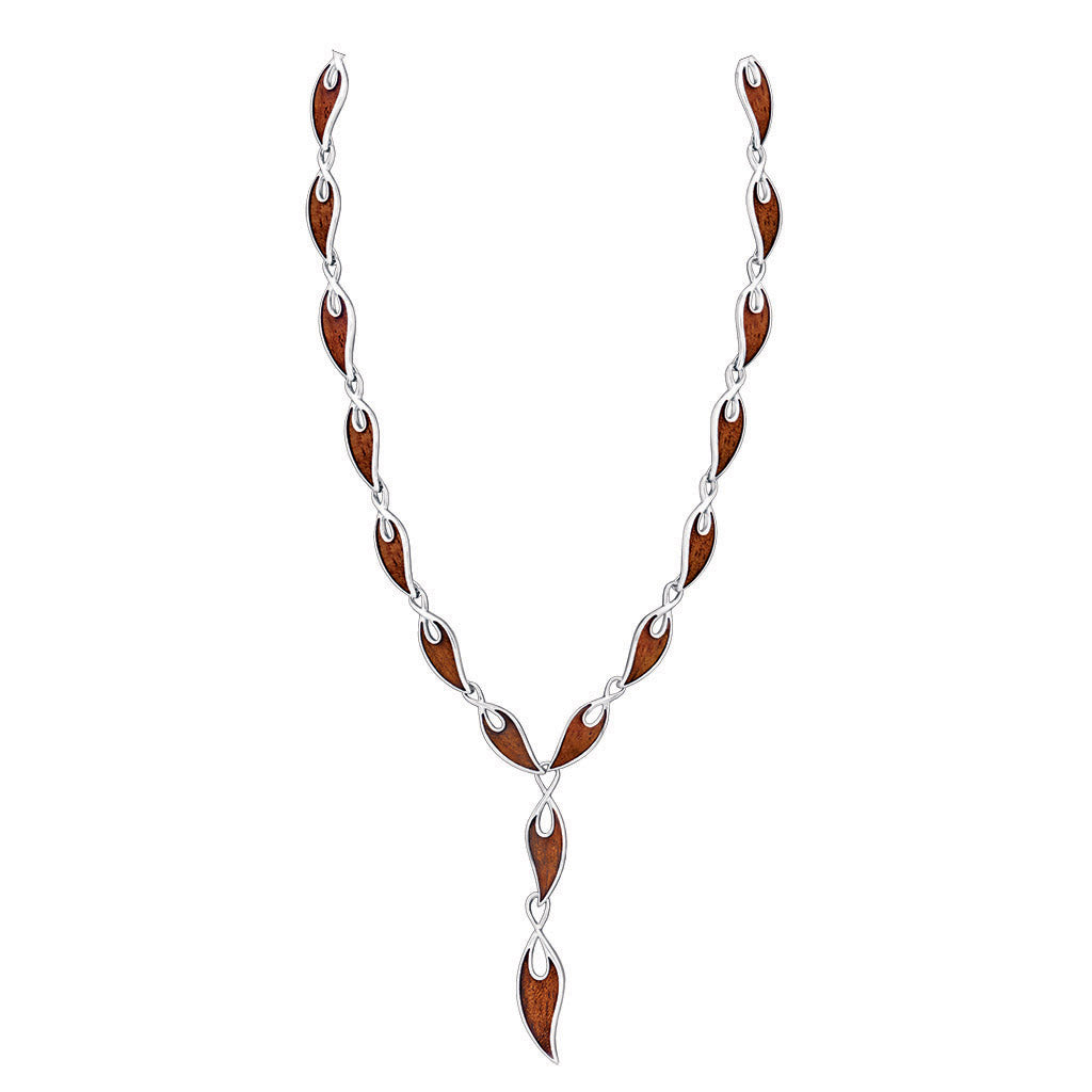 767753 - Sterling Silver - Maile Leaf Necklace