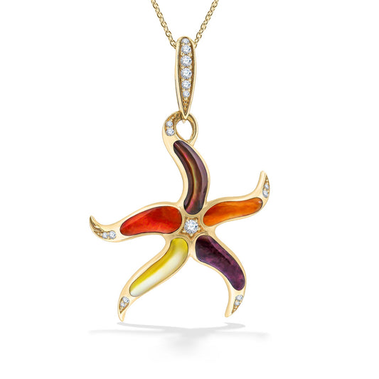 767865 - 14K Yellow Gold - Kabana Starfish Pendant