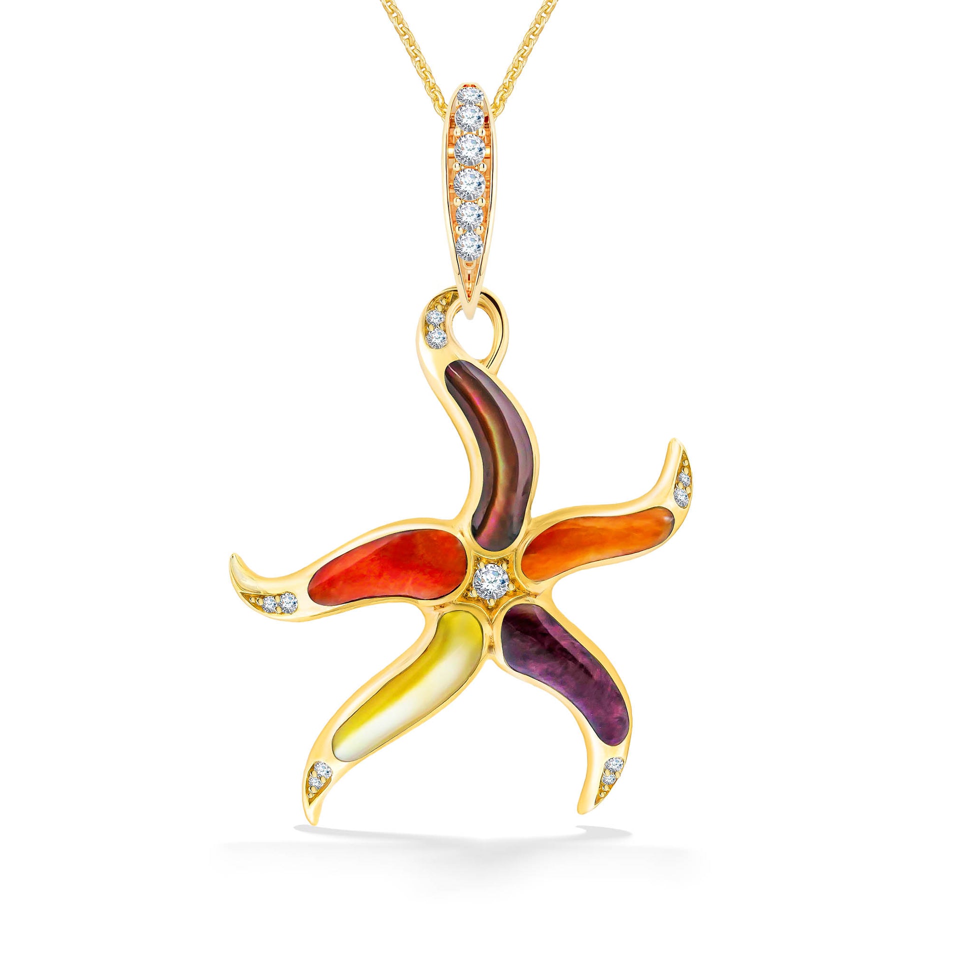 767865 - 14K Yellow Gold - Kabana Starfish Pendant