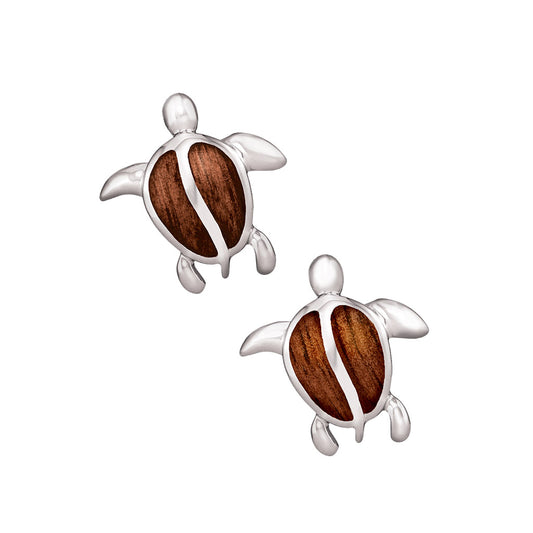 768605 - Sterling Silver - Honu Stud Earrings