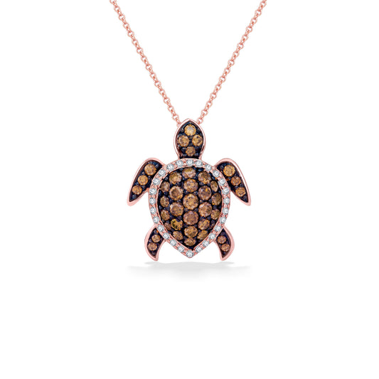 768663 - 14K Rose Gold - Le Vian Aloha Collection Sea Turtle Pendant