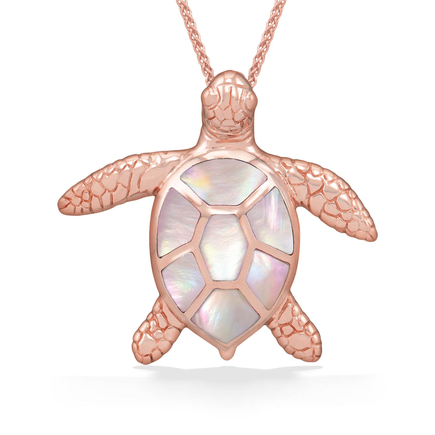 866651 - 14K Rose Gold - Kabana Sea Turtle Pendant