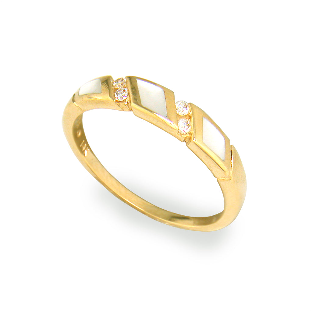 757369 - 14K Yellow Gold - Kabana Inlay Ring